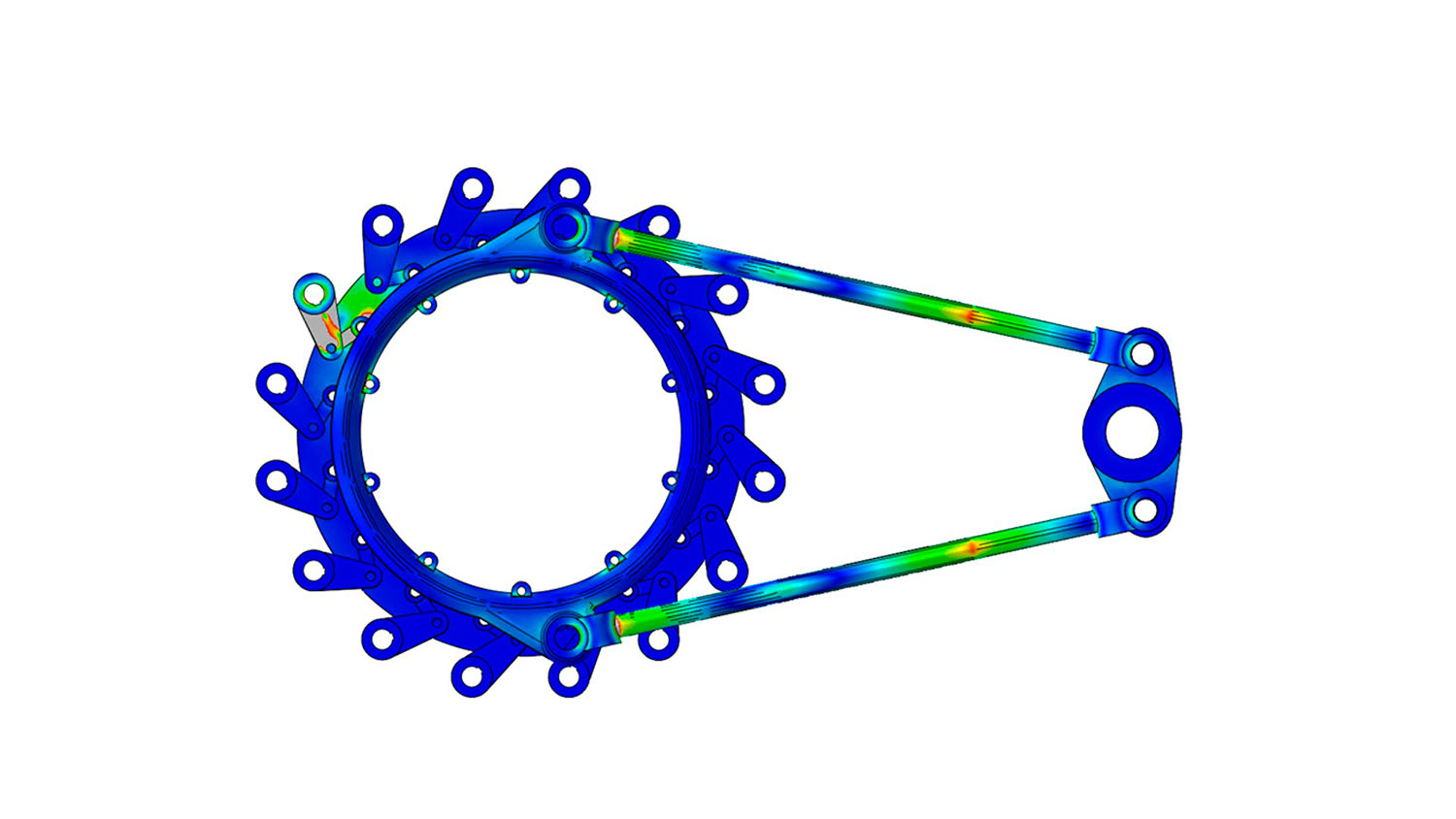infografía de análisis mediante elementos finitos